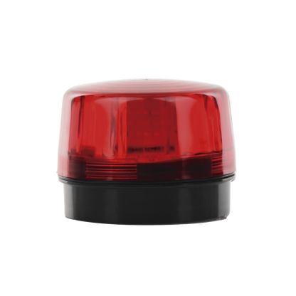 Luz Estroboscópica LED (55) / Patrones de Parpadeo Ajustables / 8 Patrones / Batería de Respaldo / 12-24 Vcc/Vca / Resistente al Clima IP66/IP55