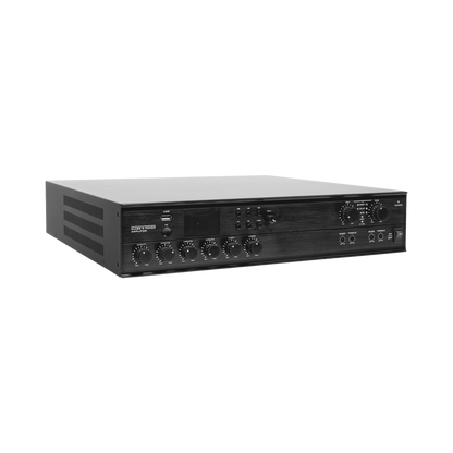 Amplificador Mezclador Matricial | 2 zonas | 240w por canal | 6 entradas | Receptor de medios