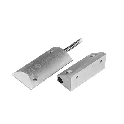 Contacto magnético para piso uso rudo con 55cm de cable blindado / GAP 80mm /  NC