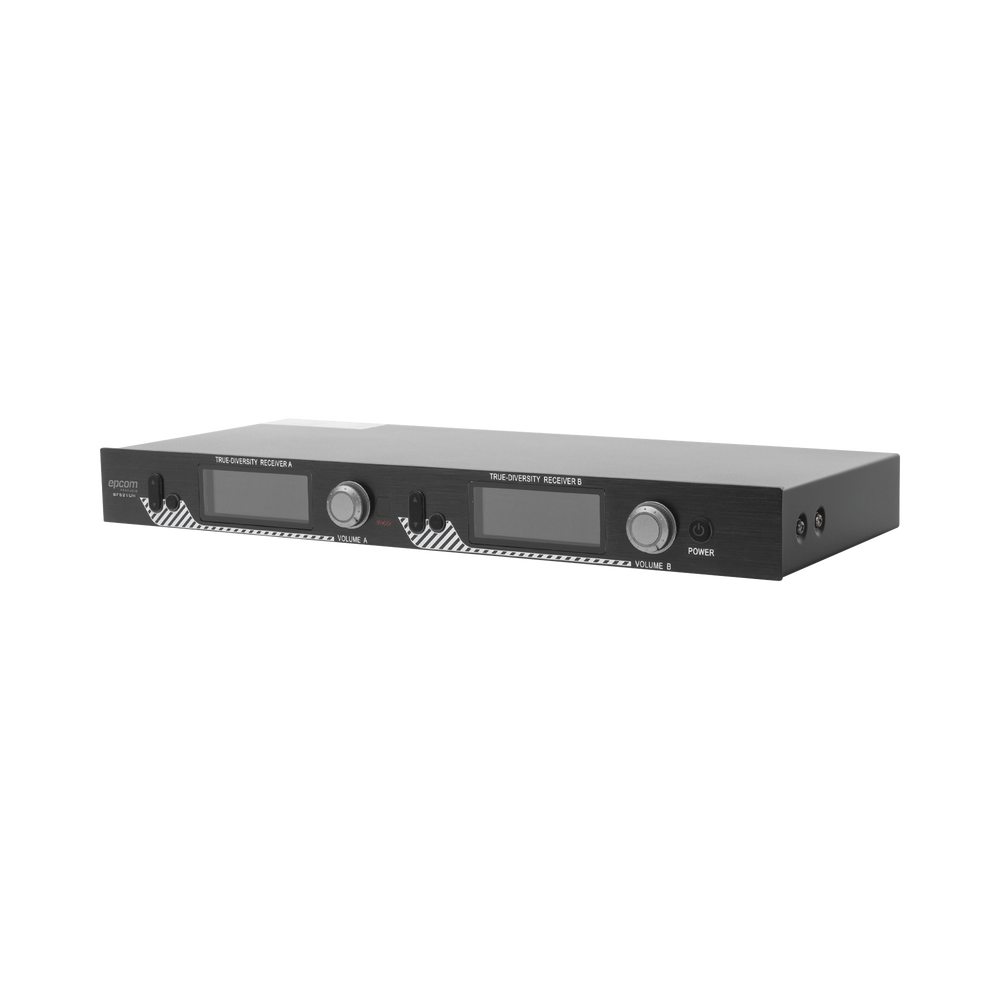Kit de Microfonía inalámbrico | 2 Micrófonos de mano | Receptor UHF | Pantalla LCD | 200 Canales | Gran cobertura