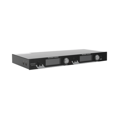 Kit de Microfonía inalámbrico | 2 Micrófonos de mano | Receptor UHF | Pantalla LCD | 200 Canales | Gran cobertura