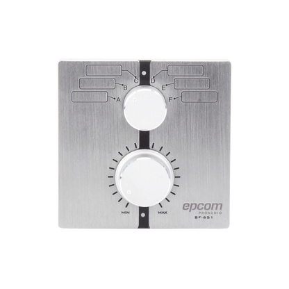 Control de  Volumen Remoto con Selector de Canales | Compatible con Amplificador SF2240UC - SF4240UC
