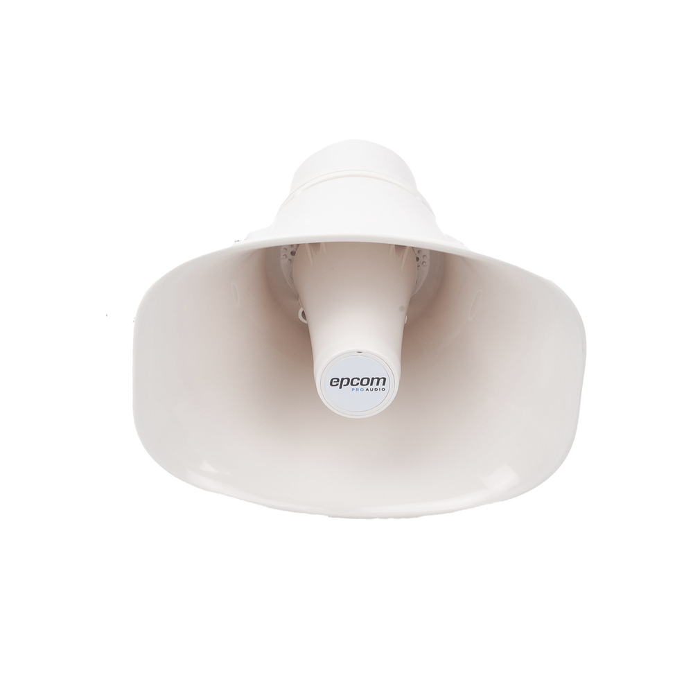 Altavoz para Exterior | Tipo Trompeta | 15-30W | 70/100V | IP66 | Material ABS | Bracket de Metal
