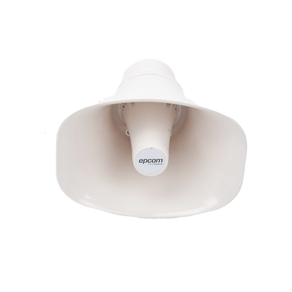 Altavoz para Exterior | Tipo Trompeta | 15-30W | 70/100V | IP66 | Material ABS | Bracket de Metal