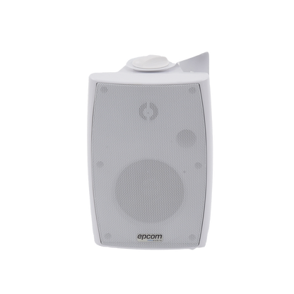 Altavoz de Pared de 2 vías | Woofer 4in + 1.5in | 2.5W - 20W | Para Sistemas 70/100V y 8 ohms | Material ABS | Rejilla y Bracket de Metal | Color Blanco
