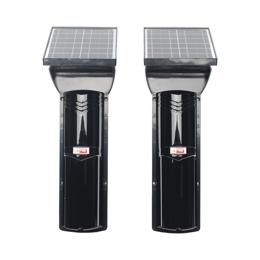Detector fotoelectrico con CELDA SOLAR; DE 3 RAYOS; alcance exterior 100 m / 4 frecuencias