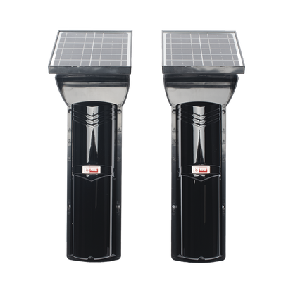 Detector fotoelectrico con CELDA SOLAR; DE 3 RAYOS; alcance exterior 100 m / 4 frecuencias