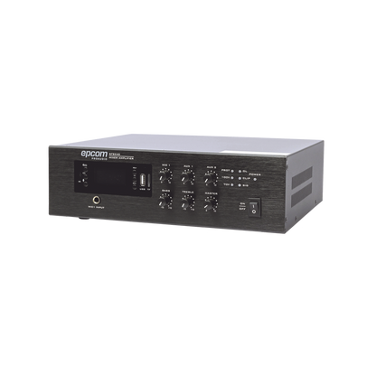 Mini Amplificador de Audio Mezclador | 240W RMS | Sistema 70/100V | MP3 | Tuner | Bluetooth | Musica ambiental y Voceo
