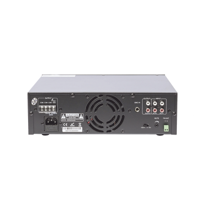 Mini Amplificador de Audio Mezclador | 240W RMS | Sistema 70/100V | MP3 | Tuner | Bluetooth | Musica ambiental y Voceo
