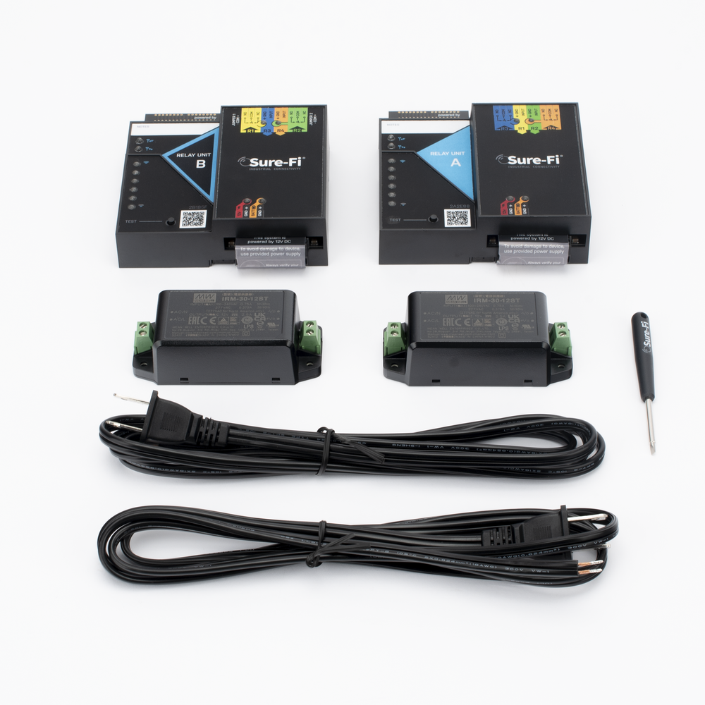 Relay Inalámbrico / 2 Relevadores / 2 Entradas / Atraviesa Hasta 1.6 Kilómetros (1 Milla) En Construcción o Material