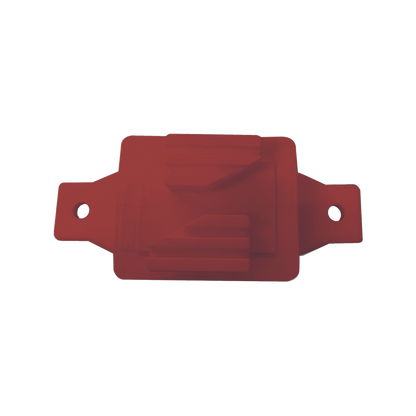 Aislador de Paso color Rojo reforzado para cercos eléctricos, resistente al clima extremoso