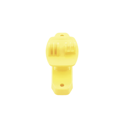 Aislador de Paso color Amarillo reforzado para cercos eléctricos, resistente al clima extremoso