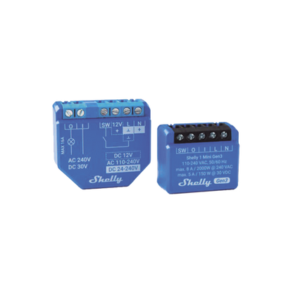 Mini Relevador inalámbrico inteligente, 1 salida de contacto seco, compatible con asistentes de voz Alexa y GoogleHome