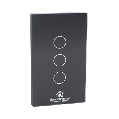 (Wifi) Apagador switch inalámbrico WIFI, control de 3 regresos de carga, 110V