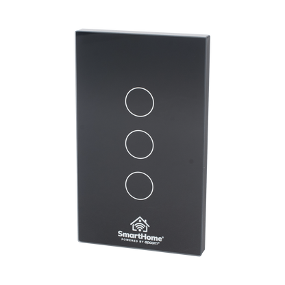 (Wifi) Apagador switch inalámbrico WIFI, control de 3 regresos de carga, 110V