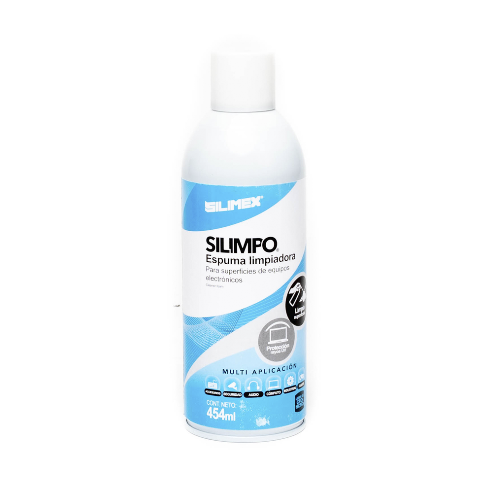 Espuma Limpiadora para Todo Tipo de Superficies Plásticas y Metálicas de Sistemas de Vídeo, Audio, Telefonía y Equipo de Cómputo, Contiene Protectores de Rayos UV, 454 ml