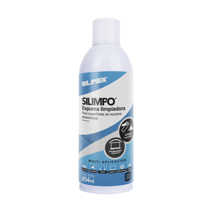 Espuma Limpiadora para Todo Tipo de Superficies Plásticas y Metálicas de Sistemas de Vídeo, Audio, Telefonía y Equipo de Cómputo, Contiene Protectores de Rayos UV, 454 ml