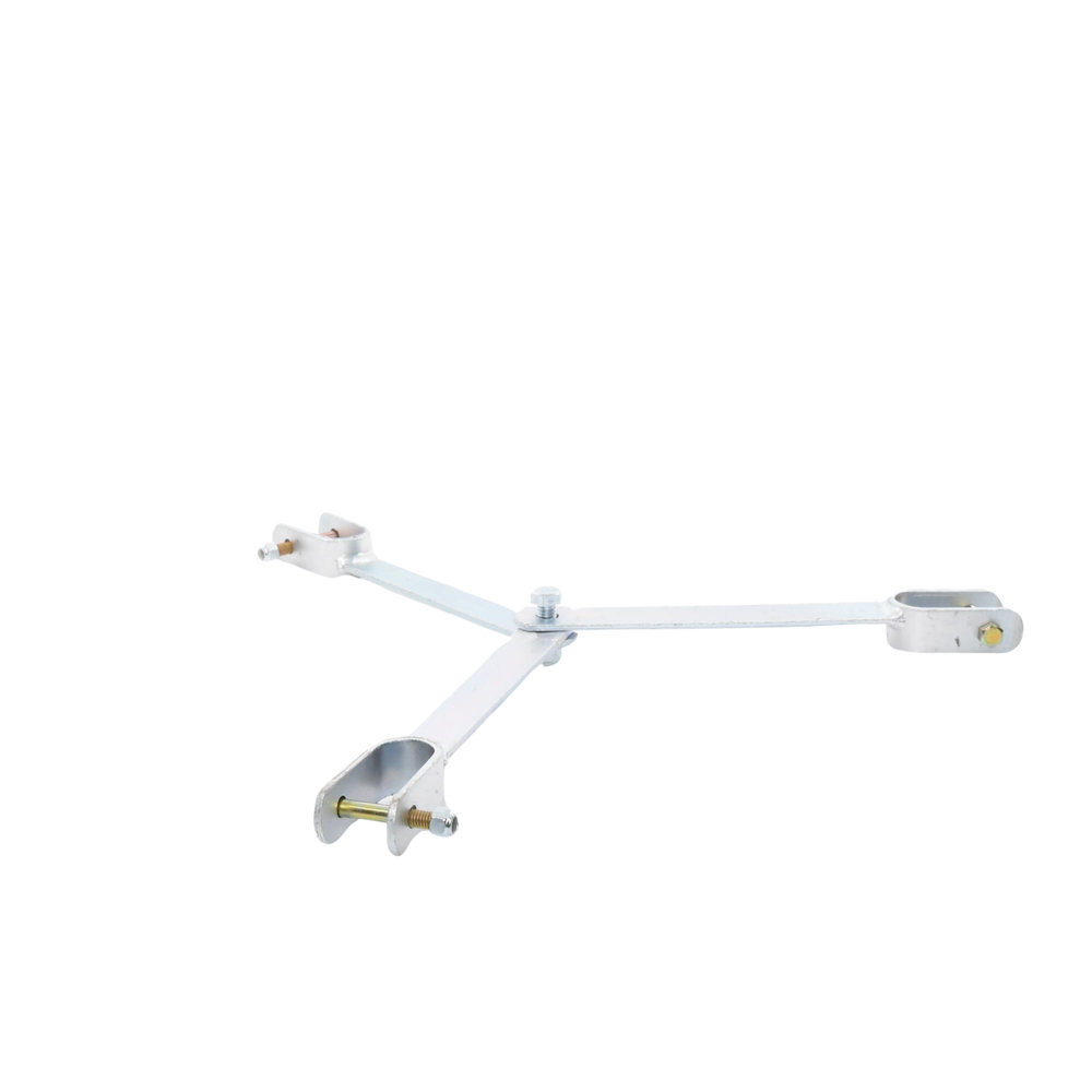 Brida para sujeción de retenida compatible con tramos STZ45, Galvanizado electrolítico.