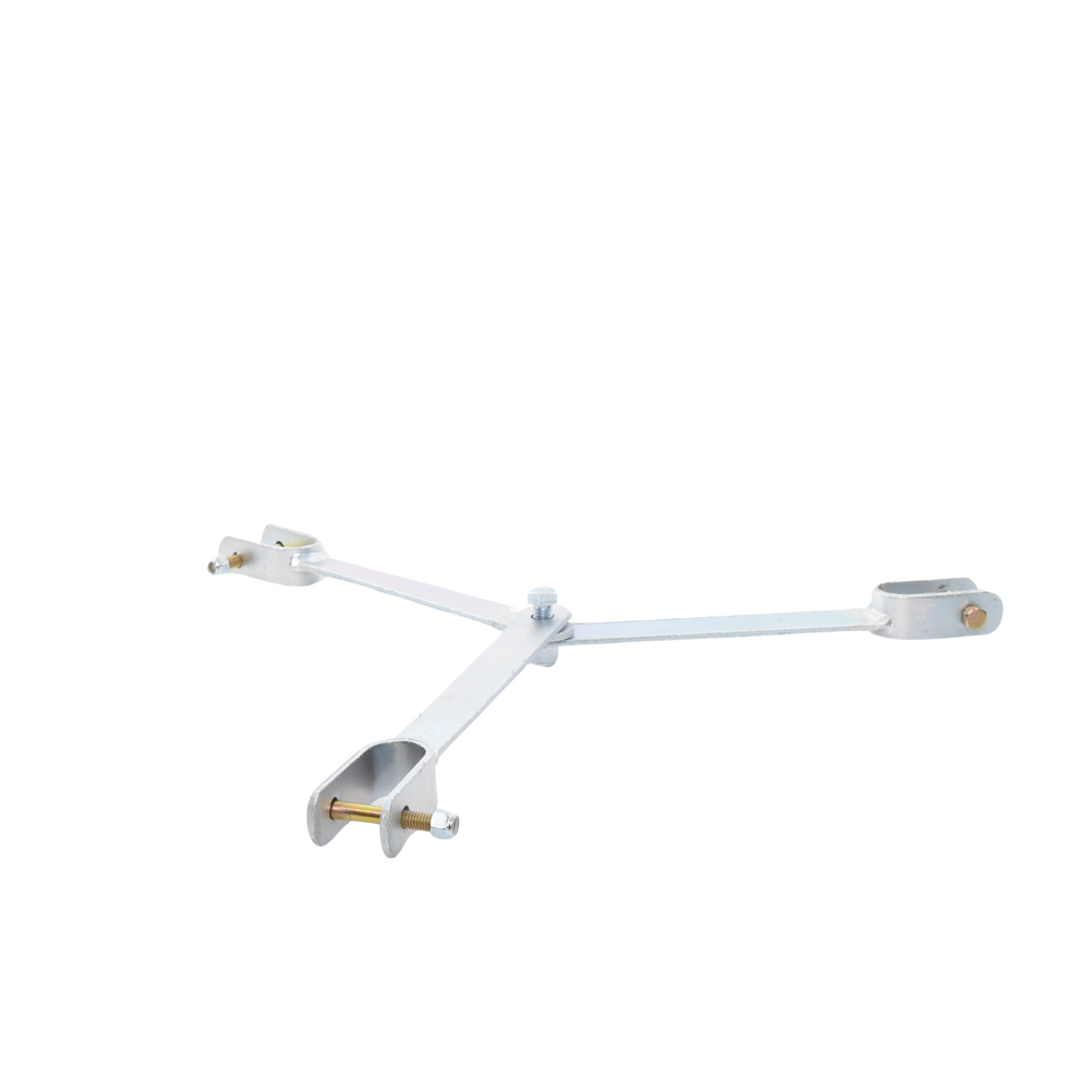 Brida para sujeción de retenida compatible con tramos STZ45, Galvanizado electrolítico.