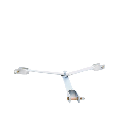 Brida para sujeción de retenida compatible con tramos STZ45, Galvanizado electrolítico.
