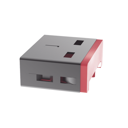Dispositivo de Bloqueo Smartkeeper, Para Puertos USB-A, Color Rojo, 1 Pieza
