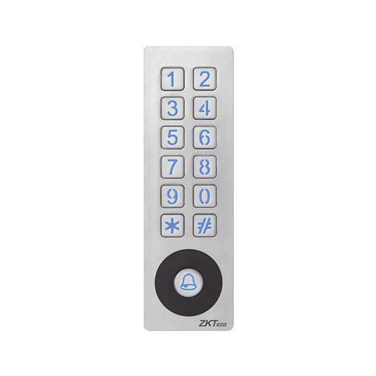 Teclado con Lector de Tarjetas 125Khz, Autónomo, 1,000 Tarjetas, 8 Grupos de Contraseñas
