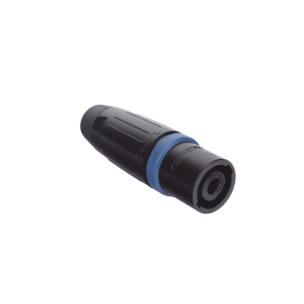 Speakon Conector de cable macho de 4 polos, carcasa negra, cable AWG10,  30A