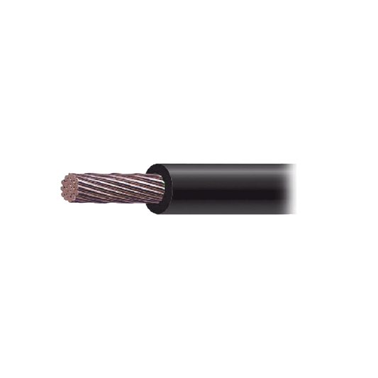 Cable Eléctrico de Cobre Recubierto THW-LS Calibre 2/0 AWG 19 Hilos Color Negro (1,000 metros).