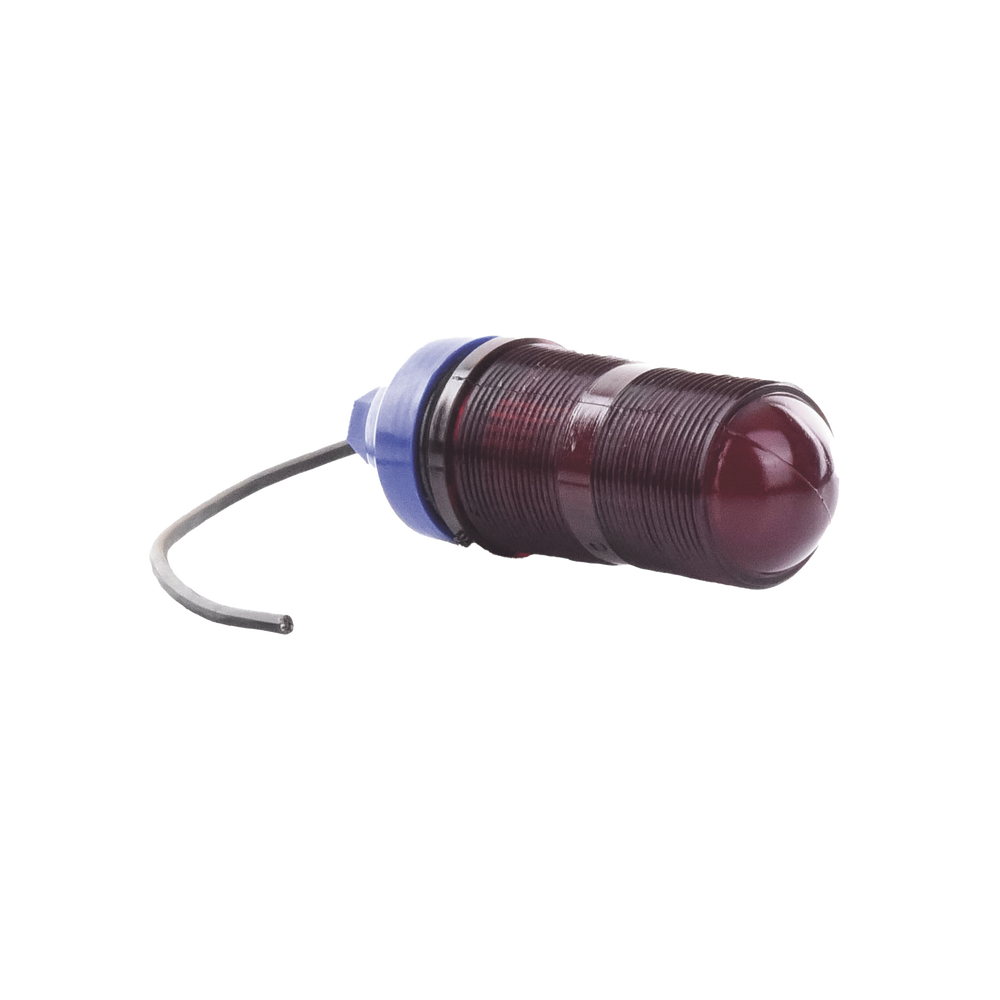 Lámpara de Obstrucción Básica con Globo Rojo de Policarbonato (Con Foco).