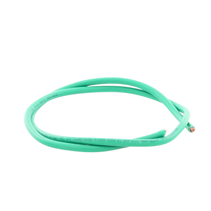 (SLLU22) Cable de Cobre Recubierto THW-LS Calibre 4 AWG 19 Hilos Color Verde (Venta por Metro)