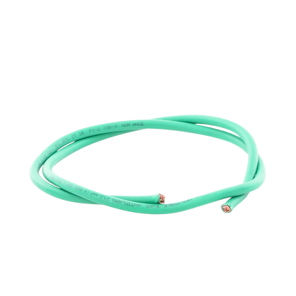 (SLLU22) Cable de Cobre Recubierto THW-LS Calibre 4 AWG 19 Hilos Color Verde (Venta por Metro)