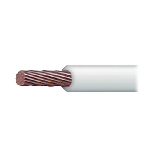 Cable Eléctrico de Cobre Recubierto THW-LS Calibre 14 AWG 19 Hilos Color Blanco (100 Metros) (328.08 Pies)