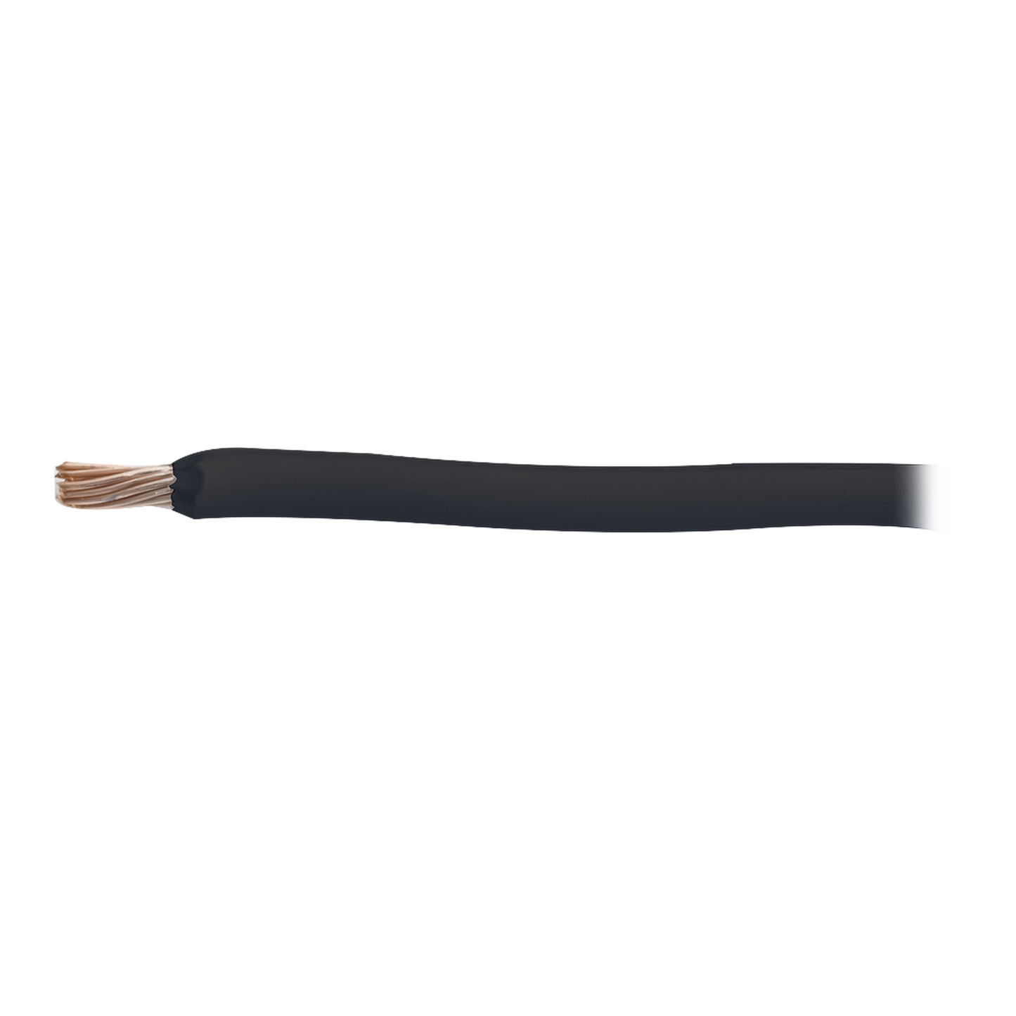 Cable de Cobre Recubierto THW-LS Calibre 2/0 AWG 19 Hilos Color Negro (Retazo de 1 metro)