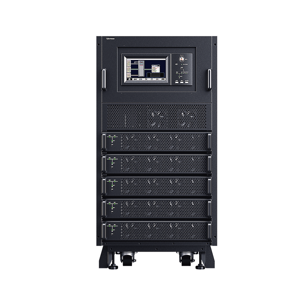 UPS Modular Trifásico Escalable de 40 kVA/40 kW, Topología Online Doble Conversión, Voltaje de 208/220 Vca de L-L, Respaldo de 4 Minutos al 100% de Carga, Incluye Módulo y Banco de Baterías