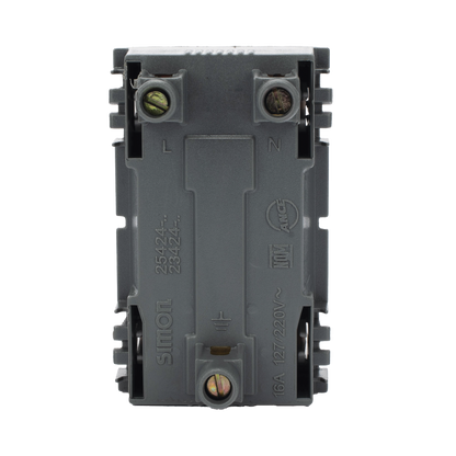 Módulo Dúplex de Contactos Eléctricos 10A 127V Color Blanco / Compatible con Cajas para Pavimento SM-CPAV-2 y SM-CPAV-4 / Requiere Adaptador SM-ADAP-FP para Fijación / Modelo 25424-30
