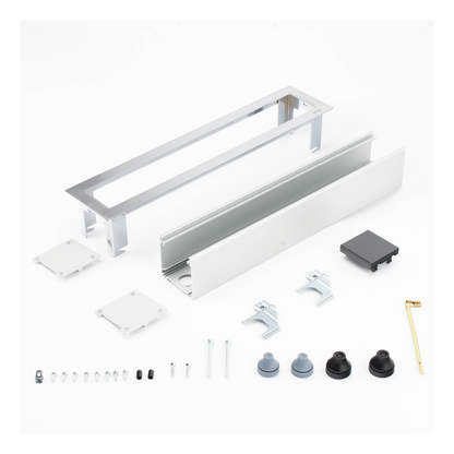 Caja Para Instalación en Escritorio para Voz, Datos o Contactos Eléctricos / Capacidad para 4 Módulos / Salida de Cables Posterior / Los Módulos se Adquieren Aparte / (KFC134/14CY)
