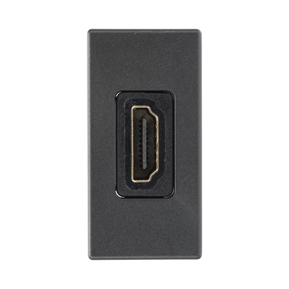 Módulo HDMI Hembra - Hembra Color Grafito / (K129B/14)
