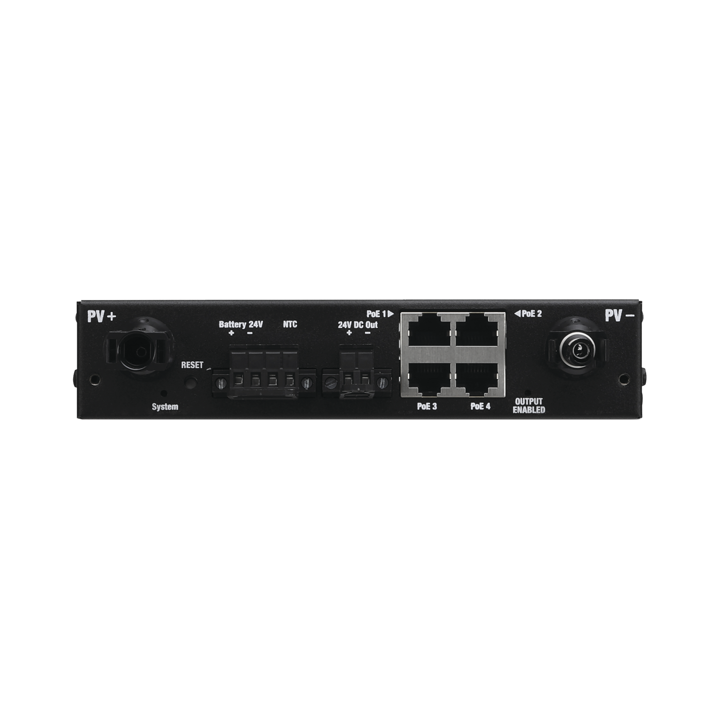 Controlador de carga MPPT SunMax SolarPoint 24V 7A para interior con switch PoE pasivo 24V integrado para alimentar equipos airMAX