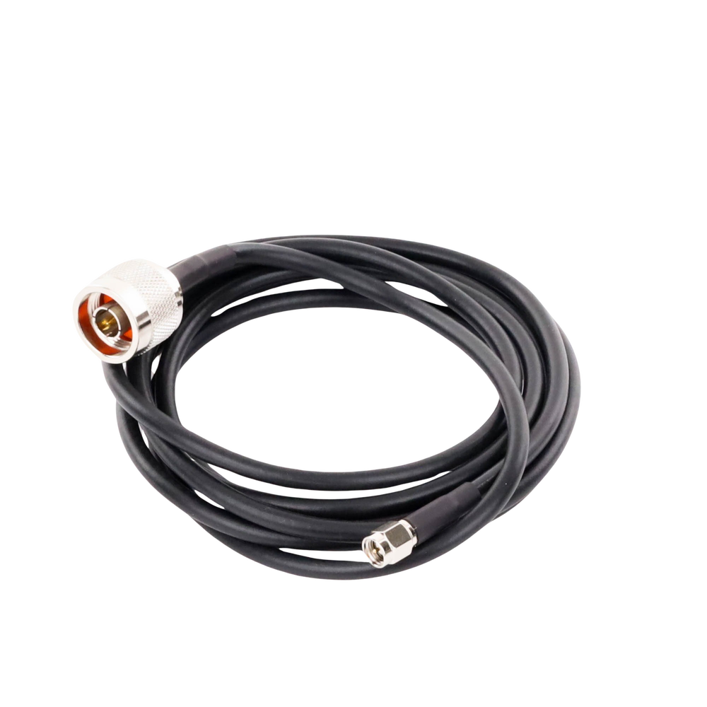 Jumper de 2 Metros (6.56 Pies) con Cable RG-58U-SYS Conector N Macho a SMA Macho