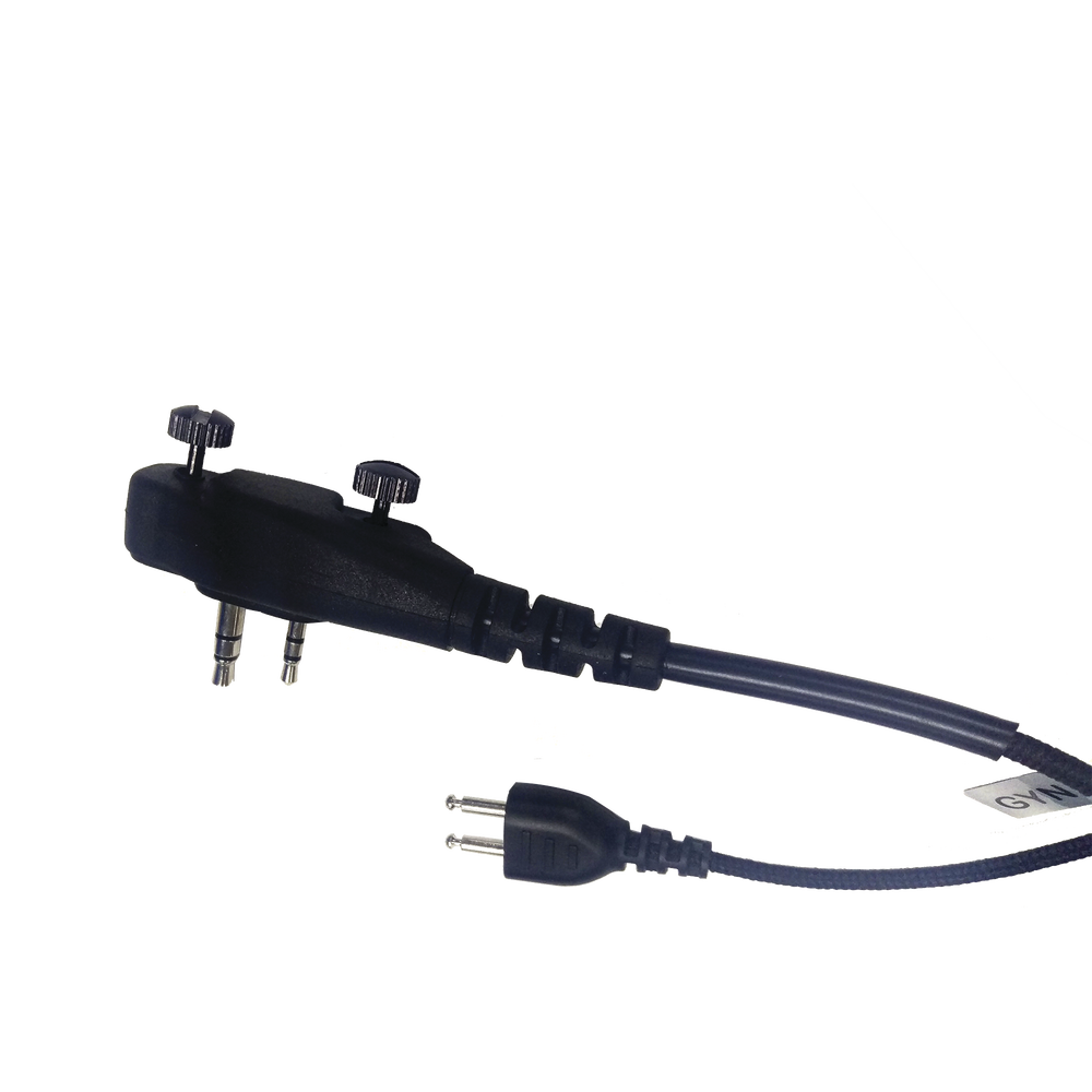 Micrófono audífono de 1 cable de fibra trenzada con sistema SNAP para radios Icom IC-F4003/4013/2000/4021/4031/4210/4230/IC-F14/3021/3013/3103/3003/1000/2000/S/T (con tornillos)
