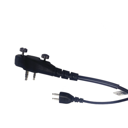 Micrófono audífono de 1 cable de fibra trenzada con sistema SNAP para radios Icom IC-F4003/4013/2000/4021/4031/4210/4230/IC-F14/3021/3013/3103/3003/1000/2000/S/T (con tornillos)