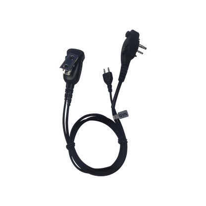 Micrófono audífono de 1 cable de fibra trenzada con sistema SNAP para radios Icom IC-F4003/4013/2000/4021/4031/4210/4230/IC-F14/3021/3013/3103/3003/1000/2000/S/T (con tornillos)