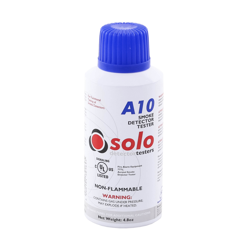 Lata De Humo Sintético En Aerosol Para Prueba De Detectores Puntuales, No Tóxico, No Inflamable, Libre De Silicona, 100%Biodegradable, No Contamina Los Detectores, Uso Manual o En Dispensadores SOLO-330/SOLO-332, Listado UL