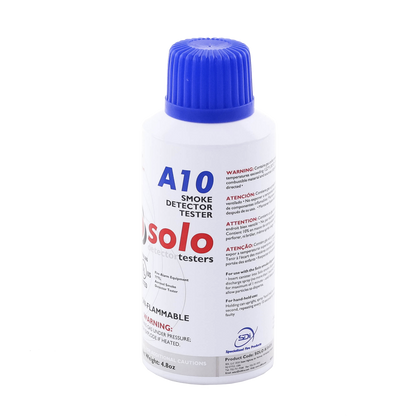 Lata De Humo Sintético En Aerosol Para Prueba De Detectores Puntuales, No Tóxico, No Inflamable, Libre De Silicona, 100%Biodegradable, No Contamina Los Detectores, Uso Manual o En Dispensadores SOLO-330/SOLO-332, Listado UL