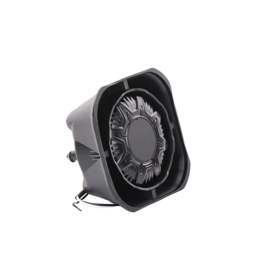 Bocina Compacta de Uso Rudo, 100 Watts de Potencia, Ideal Para Vehículos de Encubierto, Montaje Universal, 11 Ohms de Impedancia