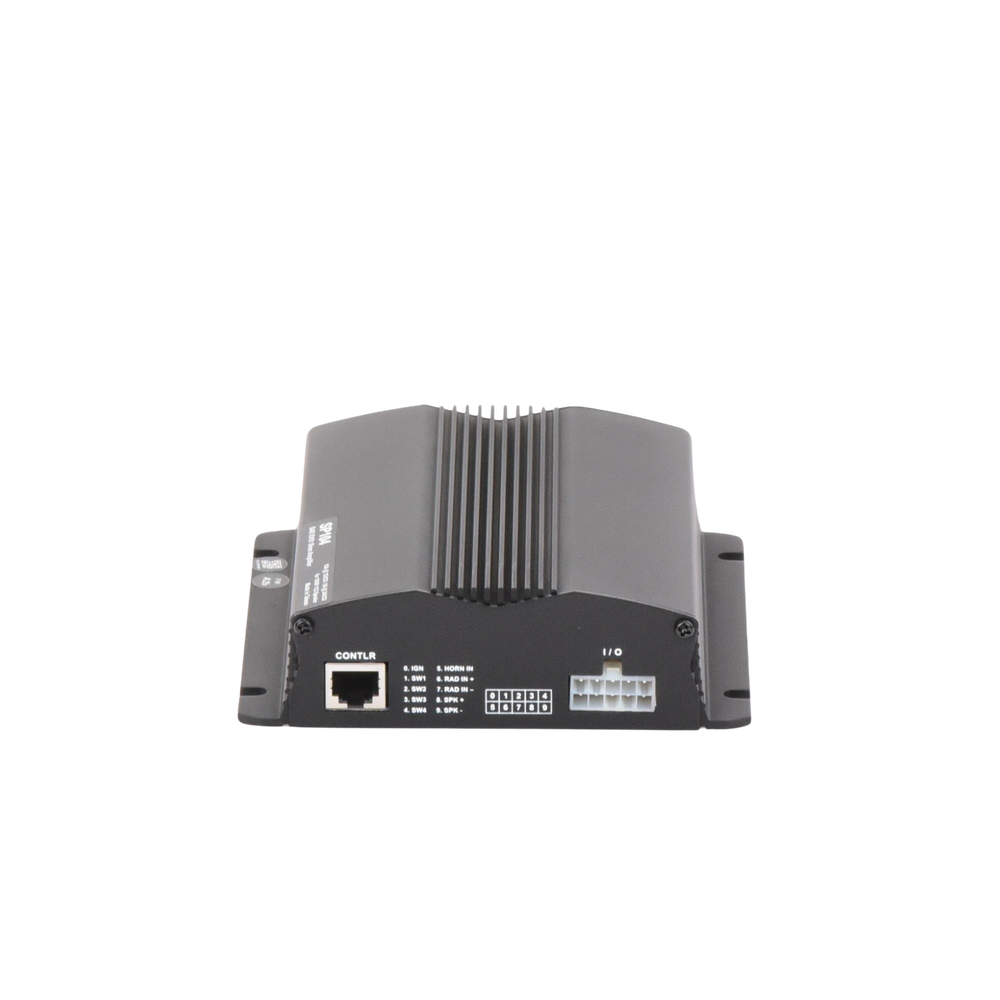 Sirena Vehicular de 100W de Potencia, Con Controlador Unimando Para Control de Tonos, 4 Salidas Auxiliares y Microfono