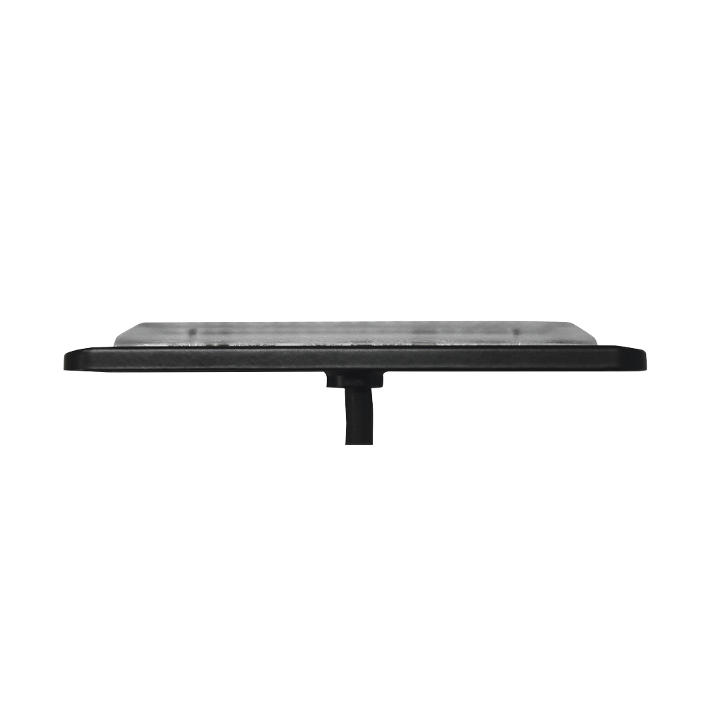 Luz Auxiliar de 12 LED, Ambar/Claro, SAE, Bisel Negro, Lente Transparente