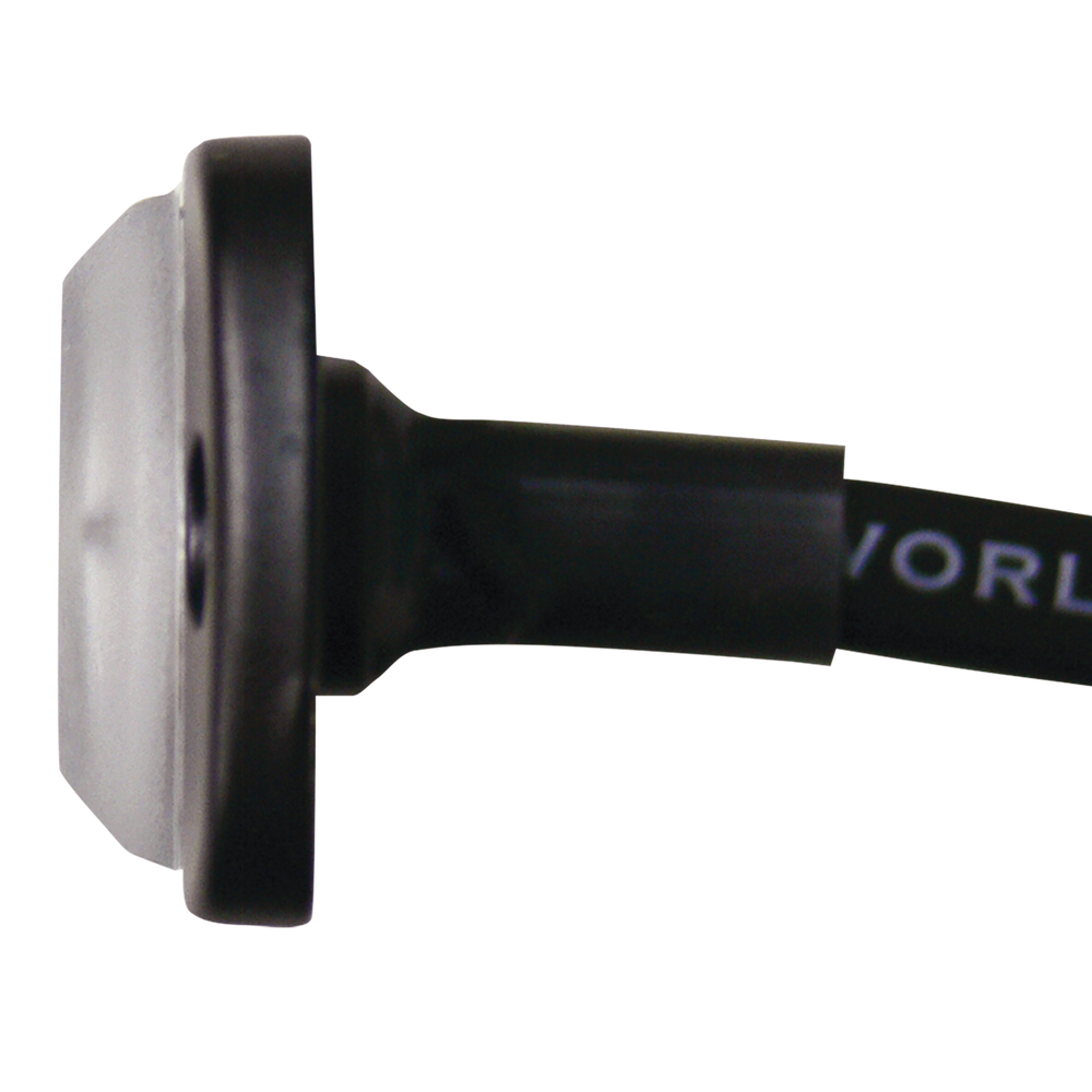 Luz Auxiliar de 12 LED, Rojo/Azul, SAE, Bisel Negro, Lente Transparente