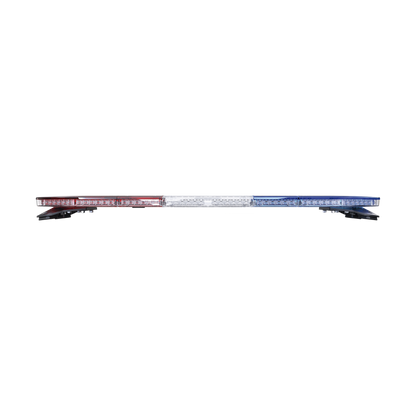 Barra de luces LED de 48", 216 LED, Dual Color, Programable,  Rojo/Azul/Ámbar/Claro, Ideal para Equipar Unidades de Seguridad Publica con Domos Rojo, Claro y Azul