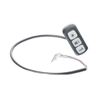 Sirena/Bocina Compacta Para Motocicleta de 30 Watts, Incluye Controlador y Microfono